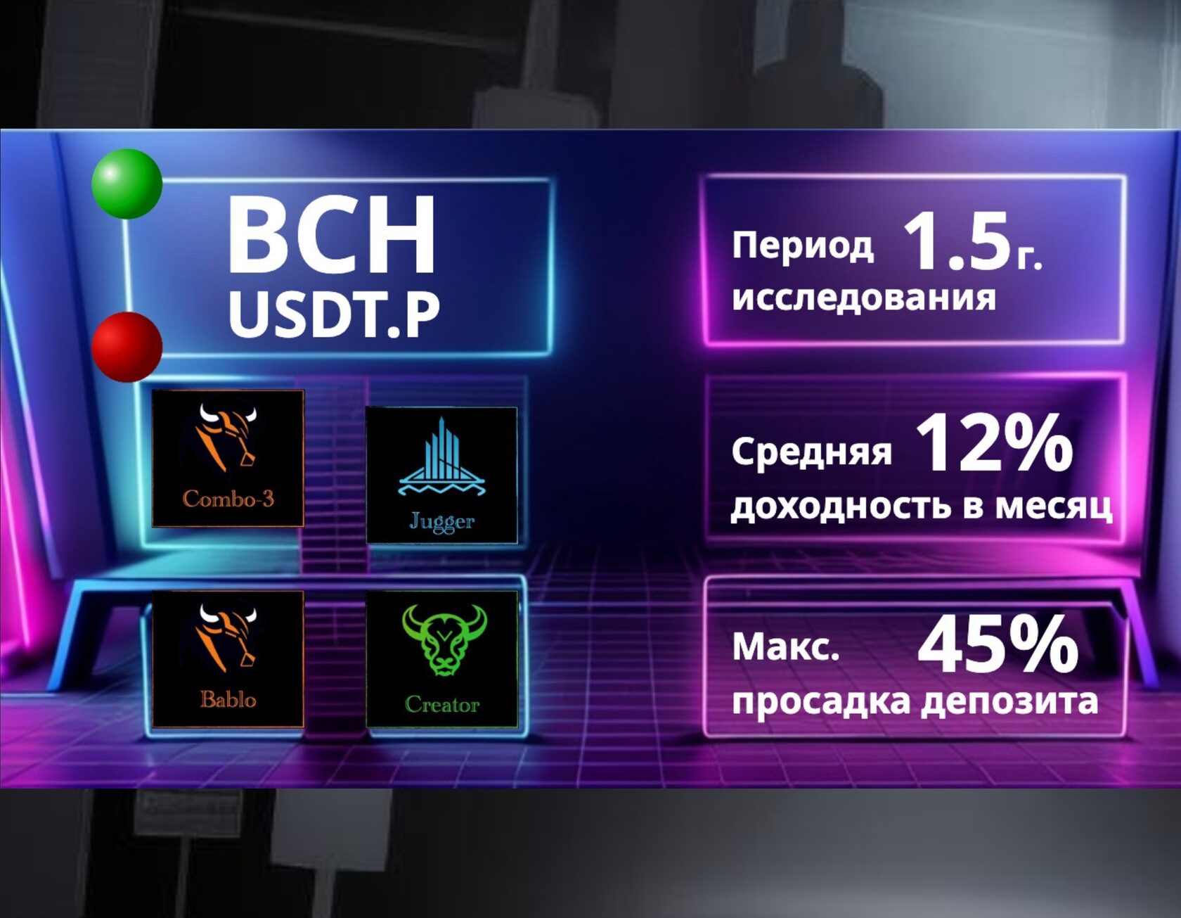 BCH 30м Long+Short (Jugger)